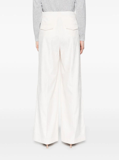 corduroy straight-leg trousers